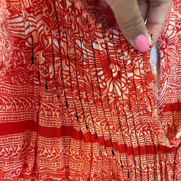 Free People Tie-Back Top Size Medium - Picture 4 of 5